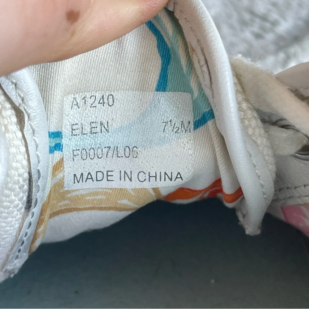 Coach Off-White Canvas Low-Top Sneakers Size 7.5